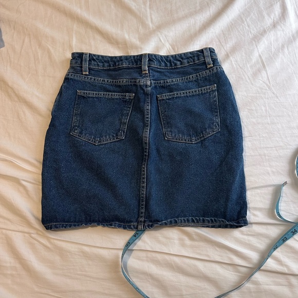 American Apparel Dark Blue Denim Pencil Skirt - Picture 3 of 5